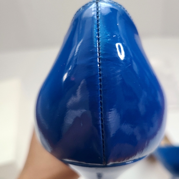 Luciano Padovan Electric Blue Peep-toe Heel - Picture 3 of 14